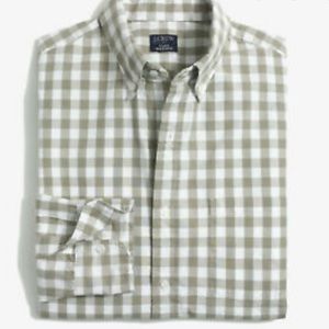 NWT J Crew Slim Flex Washed Button Down Shirt